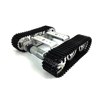 Kovový Model Tanku Robot Sledoval Podvozek Diy Sledovat Výuku Crawler/Caterpillar Platforma Kompatibilní S arduinem T100