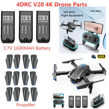 3.7 V 1600mAh Baterie Pro 4DRC V20 V-20 4D-V20 RC Drone Náhradní Díly V20 RC Drone Příslušenství V20 Drone Baterie V20 Vrtule