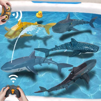 Rc Žralok Rádiové Dálkové Ovládání Zvířat, Ponorky, Roboti Simulace Elektrické Ryby Bazény, Vodní Lázně, Hračky pro Děti, Chlapec, Dítě, Děti