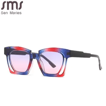 Náměstí Nadrozměrných sluneční Brýle Fashion Square Ženy Muži Odstíny UV400 Vintage Brýle Luxusní Značky Designer