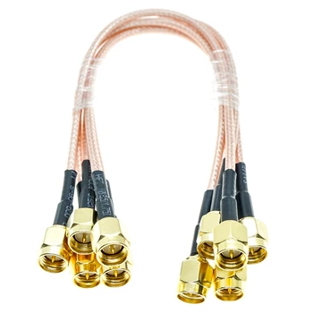 5kusů WIFI prodlužovací kabel RG316 SMA zástrčka-SMA male konektor pigtail Koaxiální propojovací