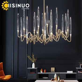 Nordic Luxusní Crystal Světla LED Lustr Tree Branch, Svatební Dekorace PODKROVÍ Vily Velký Lesk Závěsná Lampa ve stylu Art Deco Osvětlení