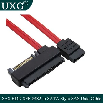 SAS HDD s SFF-8482 na SATA Styl SAS Porty Datový Kabel + 15Pin SATA Napájecí Konektor Kabel 50CM