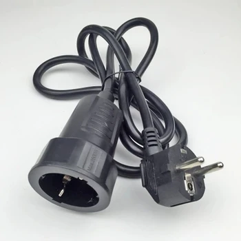 250V 16A Evropské/německé standardní zásuvky a zapojte napájecí kabel 3*1,5 MM/1 M Kabel Prodlužovací kabel
