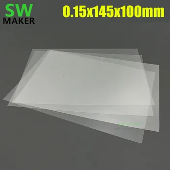 4ks 145x100x0.15mm Anycubic Photon Žádné 3D Tiskárny RVP List FEP Fólie 0,15 mm tloušťka