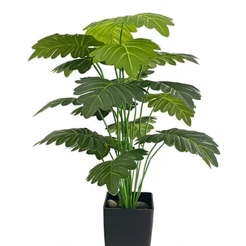 Velké Umělé Květiny Vánoční Strom Zelený Perské Listy Tropického Stromu Falešné Rostlina Bonsai Listy Dekorace Domácí Kancelář Dekor