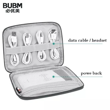 BUBM Multi-funkce Zip Napájecí Zdroj Skladovací Taška USB Gadget Organizátor U Disk Datový Kabel Skladovací Taška Case Příslušenství položka