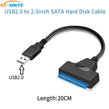 SATA na USB 3.0 / 2.0 Kabel Až do 6 Gb / s 2,5 Palcový Externí HDD SSD Pevný Disk SATA 3 22 Pin Adaptér USB 3.0 na Sata III Kabel