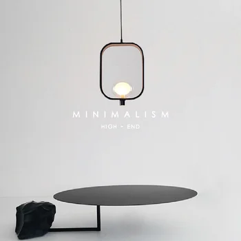Nordic Minimalistický Lustr Moderní Kreativní LED Restaurace, Bar, kavárna, Pokoj Studium Ložnice Noční jediná Hlava Dekor, Závěsné Svítidlo