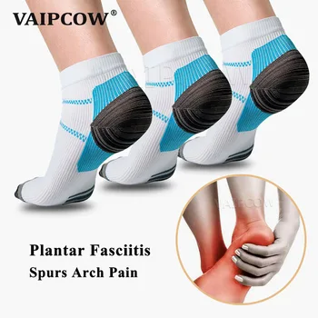 VAIPCOW Kompresní Ponožky Pro Plantární Fasciitis Foot Pad Pata Ostruhy Arch Bolest Pohodlné Ponožky Žilní Kotník Ponožka Insoes