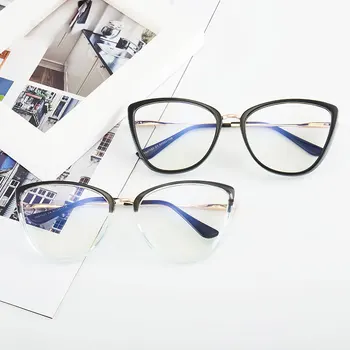 Osobní Kočičí Oko Krátkozrakost Brýle New Příjezdu Plastový Rám Brýle Pro Ženy Anti-Blue Ray Full Rim Brýle