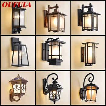 OUFULA Venkovní Nástěnná Svítidla Lampy Svítidla Moderní Vodotěsné Terasové LED Světlo Pro Domácí Verandě