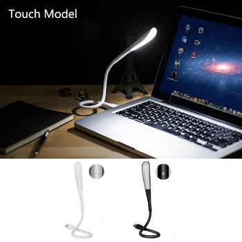 Nový Přenosný Dotykový Senzor Stmívatelné Mini Stolní Lampa, Flexibilní USB Světlo Pro Power Bank Laptop PC Počítač Ultra Jasné LED Světla