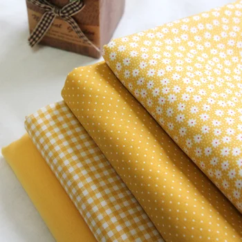 100% bavlněná tkanina žlutá téma sady 50cmx150cm jelly roll pro šití hraček, tildas prošívání patchwork řemesla