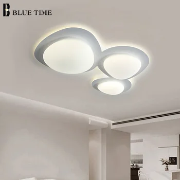 Moderní Domácí LED Stropní Světlo pro Obývací Pokoj Ložnice Jídelna Kuchyně Světlo Stropní Svítidlo Vnitřní Dekor Svítidlo Bílé
