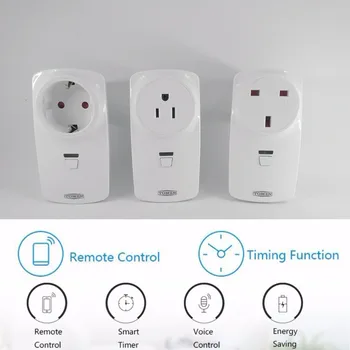 TOMZN Smart Home plug časovač 16A bezdrátový přepínač WI-fi automatizace zásuvky telefonicky práce s Alexa, google, Amazon