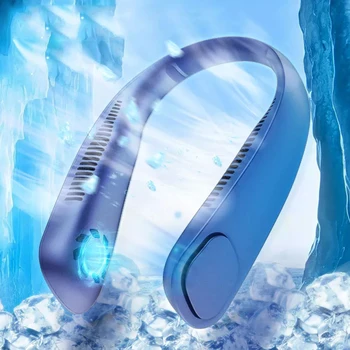 Přenosné Klimatizace v Létě USB Krk Ventilátor Bladeless Ventilátor bez listí Visí Fanoušci Vzduchový Chladič Klimatizace Nositelný Obojek Fanoušky