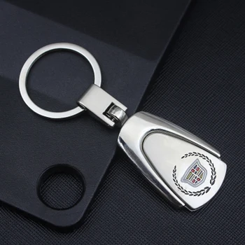 Módní Kovové Auto Klíčenka Kroužky na Klíče Příslušenství pro Cadillac CT4 CT5 ATSL XTS CT6 XT4 XT5 XT6 SRX BLS Auto Přívěšek na klíče Dekorace