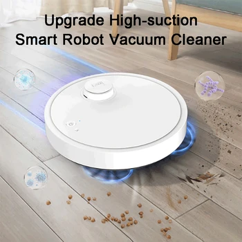 Inteligentní Robot Vysavač Bezdrátové Výkonné Elektrické Podlahové Mop Wet Dry Ultra-tenké Automatické Čištění Stroje Vytírání Smart Home