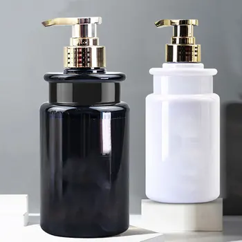 Prázdné Plastové Lahve s Čerpadlem Dávkovač Plnitelné Cestovní Kontejnery pro Koupelny Tělo Umýt, Šampon, Krém neobsahuje BPA 300/500 ml