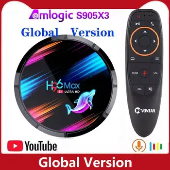 Amlogic S905X3 Smart TV Box Android 9.0 8K H96 MAX X3 Max 4 GB RAM 64 GB ROM, Dual Wifi, Media Player, Set-Top Box YouTube