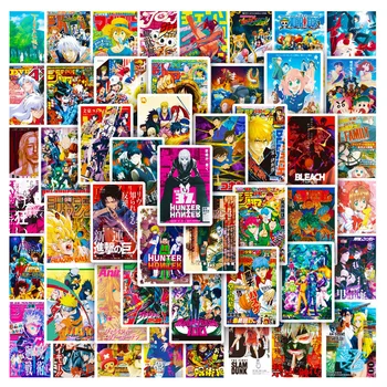 50ks Japonských Anime Samolepky Pro Telefon Kytaru, Laptop, Zápisník Ipad Papírnictví Notebooky Scrapbooking Materiál Kreslený Nálepka