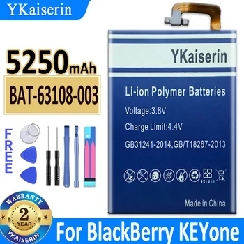 YKaiserin 5250mah BAT-63108-003 BAT63108003 Baterie pro Blackberry Keyone Baterie + Nástroje Zdarma