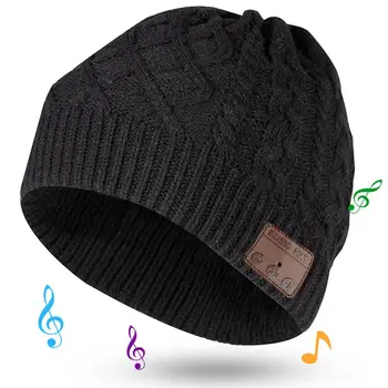 Teplé Beanie Hat vestavěná Bezdrátová Sluchátka Bluetooth-kompatibilní Handsfree Volání Hudba Dárky pro Muže, Ženy, k Narozeninám, Vánoční