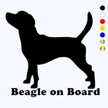 CK3394# Beagle pes na palubě vinyl auto samolepka vodotěsné cool vodotěsné vyměnitelné obtisk samolepicí polepy aut