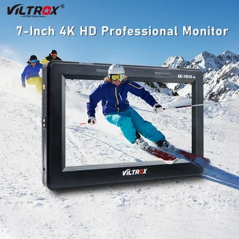 Viltrox DC-70II 7 palcový 4K HD LCD HDMI AV IPS Displej Fotoaparátu Pole Monitoru LCD Displej Video Assist pro Canon Sony DSLR Videokamera