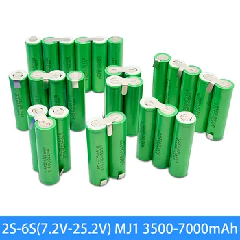 3S1P 4S1P 5S1P 6S1P 18650 battery pack vlastní 18650 baterie svařování 3500mah akumulátor 10,8 V až 25,2 v šroubovák elektrody