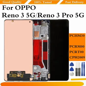 AMOLED Pro OPPO Reno3 Pro 5G LCD Displej, Dotykový Panel Digitizéru Shromáždění Náhradní Pro OPPO Reno 3 5G Lcd