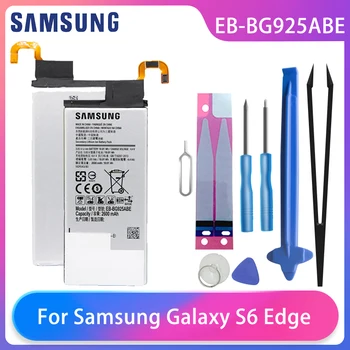 Originální Samsung GALAXY S6 S6Edge G9250 G925FQ G925F G925S G925V G925A Telefon, Baterie EB-BG925ABE 2600mAh Bezplatné Nástroje AKKU