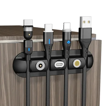 Kabel Manažer Magnetický Box Plug Silikonové USB Kabel Navíječ Flexibilní Kabelový Management Klip na Stůl, Auto, Čistý Kabel Držák Line Kartou
