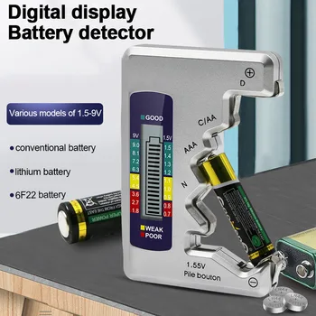 Nové Digitální Tester Baterií LCD Displej AA/AAA/9V/1.5 V knoflíková Baterie Kapacita Zkontrolujte, zda Detektor Kapacitní Diagnostický Nástroj
