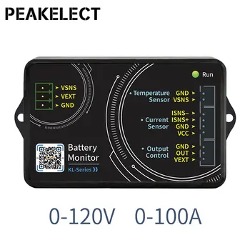 Peakelect KL110F Vysoce přesné Bluetooth Coulomb Counter Lithium Baterie Kapacita Auto Detektor pro Karavan 100A 120V