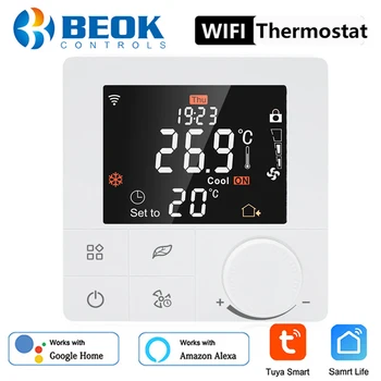 110 220V WIFI Integrovaný Termostat pro Tuya Smart Home Floor klimatizační zařízení Vodní Podlahové Topení Regulátor Teploty Alexa