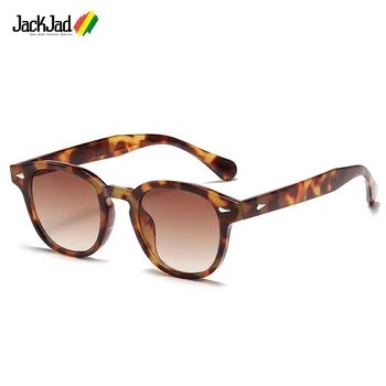 JackJad 2022 Módní Cool Johnny Depp Lemtosh Styl Sluneční Brýle Vintage Kolo Proti Modré Brýle Značky Design Brýle Rámy 5095
