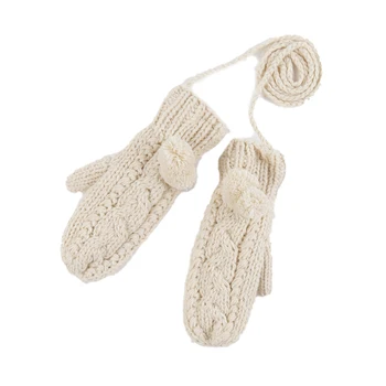 Nové Ženské dvouvrstvé vlněné rukavice zimní korejské verzi jednobarevné všechny prsty zimní dámské rukavice holky rukavice