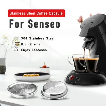 ICafilas Stianless Oceli Opakovaně Kapsle Pro Senseo Philips Senseo Systém Kávovar Opakovaně Kávy Filtr Espresso