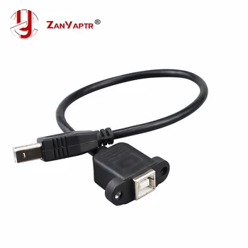 USB 2.0 Typ B Samec na Samice M/F PRODLUŽOVACÍ Datový Kabel pro Montáž na Panel Pro Tiskárny nebo 3D Tiskárny Kabelu Konektor Adaptér 30CM