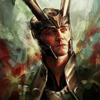 Portrét Loki, Prince Asgardu 11CT Tištěné Kříž Steh Vyšívací Sada DMC Nití Šití, Pletení ruční Práce Hobby Dospělí