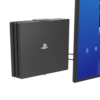 Nástěnný Držák pro PS4 Pro Montáž na Stěnu (Vlevo nebo Vpravo) ,Pod Stolem,Pevné Kovové
