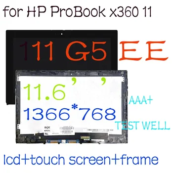 11,6 Palcový HD LCD pro HP ProBook x360 11 G5 EE WXGA HD 1366x768 LCD Displej Dotykový Displej Digitizer Shromáždění, NOTEBOOK, Náhradní