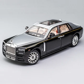 1:24 Rolls Royce Phantom Mansory Slitiny Model Auta Hračka Kovové Modely Luxusní Auto Dekorace Kolekce se Zvuky, Světelný