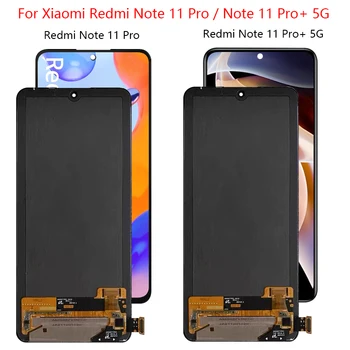 Pro Xiaomi Redmi Poznámka 11 Pro+ 5G LCD 21091116UG S Touch Screen Digitizer Shromáždění iaomi Redmi Note 11 Pro LCD 2201116TG