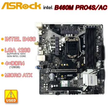 Intel B460 základní Deska ASRock B460M PRO4S/AC LGA 1200 DDR4 128GB HDMI, M. 2, USB 3.2 Micro ATX pro 10. Gen Intel Core procesory