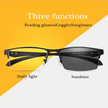 Progresivní multifokální Samozabarvovací brýle na čtení muži smart zoom TR90 brýle na čtení ženy anti-blue presbyopickém brýle