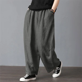 Japonský Streetwear Pánské Harémové Kalhoty Hip Hop Volné Ležérní Kalhoty Elastický Pás Harajuku Styl Plná Jogging Kalhoty Velká Velikost
