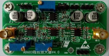 AD603 programovatelný zesilovač modul VCA VGA -20dB~60dB Zesílení lze upravit ručně / automaticky